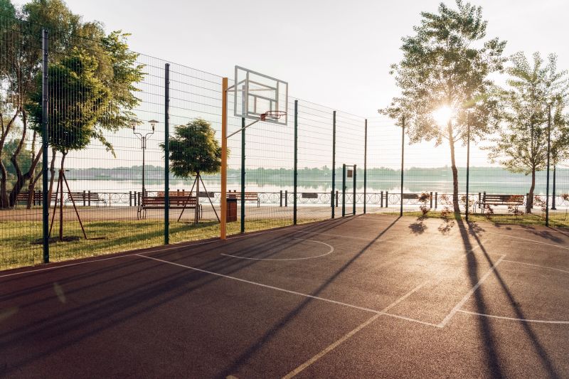 Summer Basketball Hoop Setup