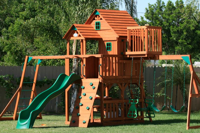 Wooden Playset Installation in Longmont, CO
